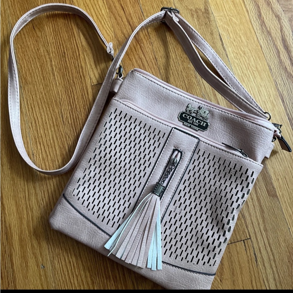 HOLD Blush Pink Crossbody Purse (06